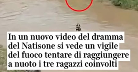 Momentul dramatic in care un pompier s-a aruncat in rau sa-i salveze pe Bianca, Patrizia si Cristian. De ce nu a reusit sa ajunga la ei VIDEO