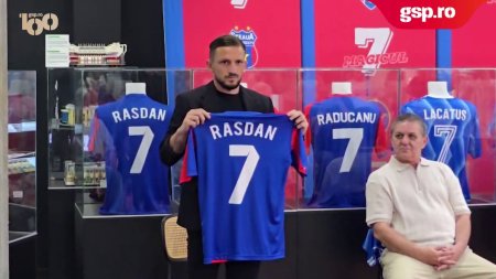 Florin Rasdan, ultimul fotbalist care a purtat Magicul 7 la Steaua: Este o onoare sa ma aflu langa legendele fotbalului romanesc