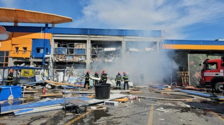 Explozie puternica la magazinul Dedeman! 12 persoane au fost ranite VIDEO