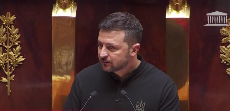 Volodimir Zelenski, discurs in Parlamentul Frantei : Sa facem mai multe pentru a invinge raul | VIDEO