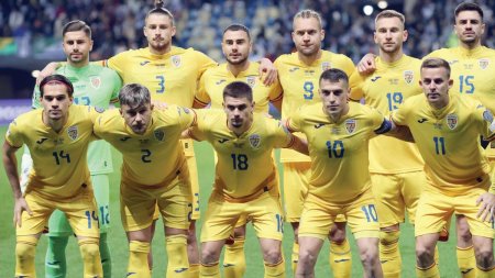 Echipa de start a Romaniei in meciul cu Liechtenstein. Ianis Hagi este in premiera capitan de echipa