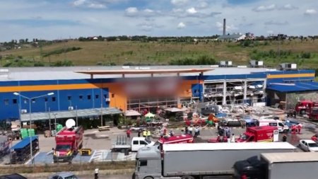 Specialistii INSEMEX fac cercetari la Dedeman Botosani, dupa explozia care a ranit 15 oameni. Trei dintre ei sunt in stare grava