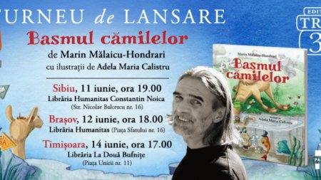 Turneu de lansare Basmul <span style='background:#EDF514'>CAMILE</span>lor de Marin Malaicu-Hondrari