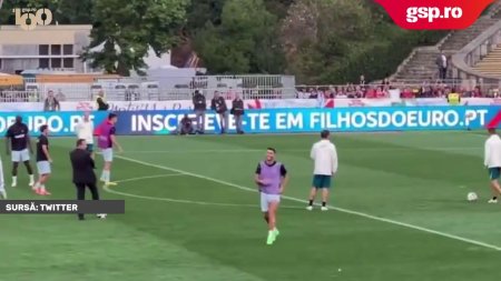 Cristiano Ronaldo a exersat suturile la poarta si dupa finalul antrenamentului