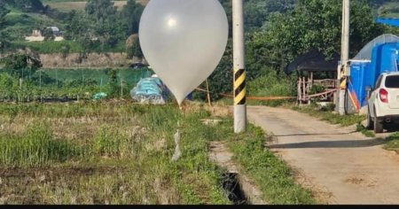 Provocare la Granita: Coreea de Nord trimite mai mult de 300 de baloane cu deseuri catre Coreea de Sud VIDEO