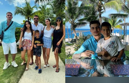Imagini rare cu cei patru copii ai lui <span style='background:#EDF514'>ADRIAN MUTU</span>. Isi petrec vacanta in Republica Dominicana