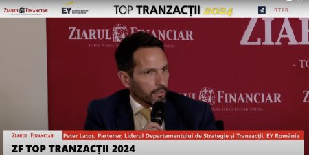 ZF Top Tranzactii 2024. Peter Latos, EY Romania: Romania ramane o piata foarte atractiva pentru o serie de investitori, nu trebuie sa va concentrati doar pe mega-tranzactii, ci pe cresterea dimensiunii medii a tranzactiilor