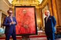 Portret al regelui Charles, vandalizat de activistii pentru drepturile <span style='background:#EDF514'>ANIMALELOR</span>