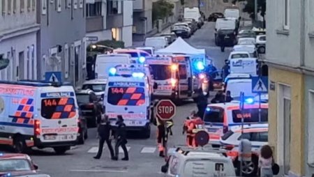 <span style='background:#EDF514'>ROMAN IMPUSCAT</span> si ucis de politistii austrieci, in Viena, dupa ce i-a atacat cu un topor. Mai devreme isi omorase iubita