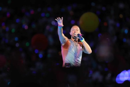 Concert Coldplay la Bucuresti. Primele imagini de la show-ul de pe Arena Nationala