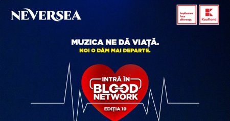 Blood Network marcheaza Ziua Donatorului printr-o campanie de donare in centrele fixe din Bucuresti, Galati, Ploiesti si Iasi: donezi sange si primesti abonament la Neversea