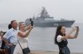 Flota rusa a acostat la Havana. Sute de cubanezi au vizitat o fregata a rusilor