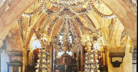 Cea mai sinistra capela din lume este construita din craniile si oasele a zeci mii de morti. GALERIE FOTO
