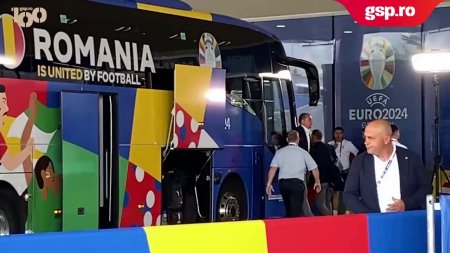 Autocarul Romaniei a ajuns la Allianz Arena pentru meciul cu Ucraina