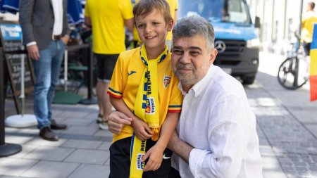 Premierul Marcel Ciolacu: Mandru sa fiu alaturi de echipa nationala a Romaniei si de suporteri