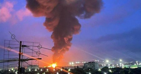 Alerta in Rostov. Ard depozite de petrol, dupa un atac cu drone VIDEO