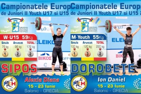 Aur, argint si bronz pentru Romania in cea de a treia zi a Campionatelor Europene de haltere