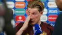 Fotbalistul Kevin De Bruyne si-a <span style='background:#EDF514'>CONSOLA</span>t copiii in lacrimi dupa infrangerea in fata Slovaciei