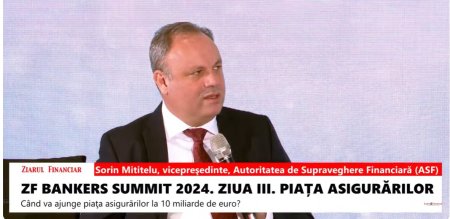 Sorin Mititelu, vicepresedinte ASF: Nota de plata pentru falimentele din ultimii ani din asigurari a fost destul de mare, de 1,2 miliarde euro, din care mai sunt de plata 800 milioane euro