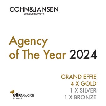 Cohn&Jansen este agentia anului la Effie Awards Romania 2024