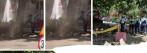 <span style='background:#EDF514'>MUNCITORI</span>i care pun borduri in Alexandria au spart de doua ori in doua zile o teava de gaze. Reactia Politiei