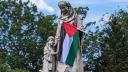 Ultimatumul Universitatii Bucuresti impotriva manifestatiei pro-palestiniene din campus. Acuza vandalizarea monumentelor