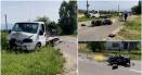 Un <span style='background:#EDF514'>MOTOCICLIST</span> ceh a murit intr-un accident tragic pe un drum din Gorj. Barbatul a fost spulberat de o autoutilitara