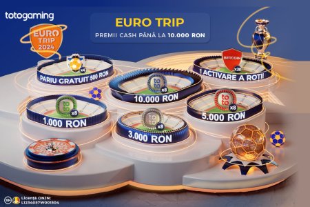 Premii de pana la 10.000 RON la Euro Trip! Inscrie-te pe TotoGaming si distreaza-te gratuit in fiecare zi!