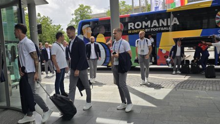 Romania a ajuns la Köln sustinuta de suporteri pe tot parcursul drumului