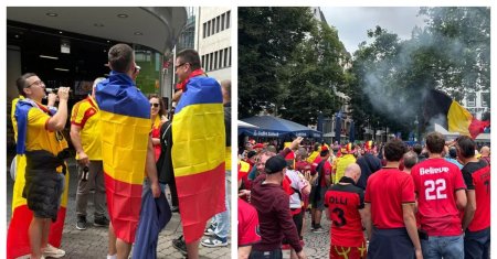 Romanii au facut show pe strazile din Koln inainte de partida cu Belgia de la Euro 2024. VIDEO