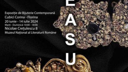 TREASURE, expozitie de <span style='background:#EDF514'>BIJU</span>terie de Corina Cubici la Muzeul National al Literaturii Romane
