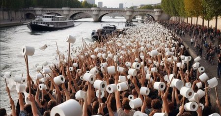 Protest in Paris: De ce ameninta francezii ca vor folosi Sena drept toaleta publica VIDEO