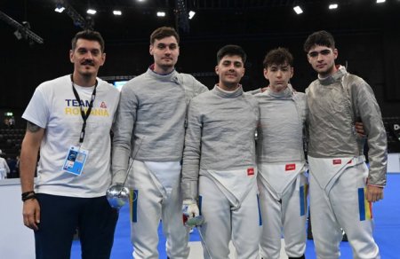 Romania a castigat medaliile de argint in finala probei de sabie la Campionatul European de scrima