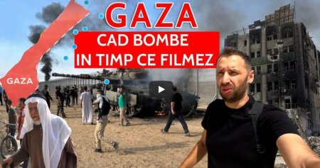 VIDEO Iadul din Gaza in care oamenii mor, aratat lumii in toata groz<span style='background:#EDF514'>AVIA</span> de doi romani curajosi. Cad bombe in timp ce filmez