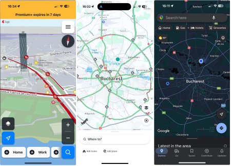 Top 5 aplicatii de navigatie utilizate de soferi. Care sunt cele 3 rivale pentru Google Maps si Waze