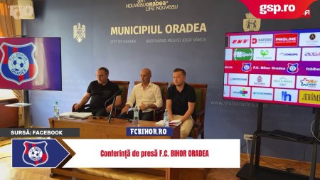 FC Bihor si-a prezentat directorul tehnic argentinian intr-o conferinta cu bucluc! Presedintele nu i-a nimerit numele