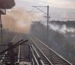 Efectele incendiului de vegetatie: 11 trenuri au acumulat in total 1400 de minute de intarziere