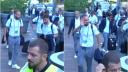 <span style='background:#EDF514'>CORESPONDENTA</span> de la EURO 2024: Tricolorii au ajuns la Frankfurt pentru meciul decisiv cu Slovacia. Suporterii romani i-au intampinat: 