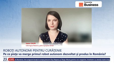 ZF Live. Ioana Calen, COO Agora Robotics: Am inceput deja preluarea de comenzi si campaniile de vanzare pentru piata din Romania. Tintim vanzarea a 150 de roboti in 2025