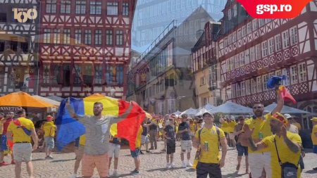 Corespondenta GSP din Germania » Suporterii romani fac show in Frankfurt + Pronosticurile celor prezenti in Germania