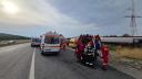 <span style='background:#EDF514'>MICRO</span>buz cu elevi, implicat intr-un accident pe DN1, in Sibiu. Planul Rosu de Interventie a fost activat