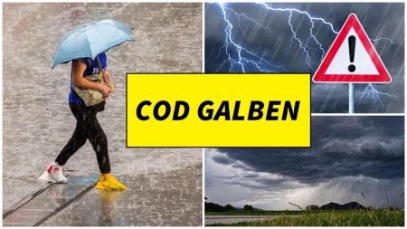 Alerta ANM! Cod galben de averse torentiale, vijelii si grindina. Ce judete sunt vizate de avertizarea meteorologilor