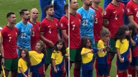 Cristiano Ronaldo, moment emotionant cu o fetita la EURO 2024. Clipul adorabil s-a viralizat imediat