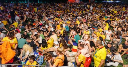 Suporterii nationalei de fotbal, asteptati sa urmareasca meciul Romania-Olanda in Parcul Titan. Va concerta Cabron VIDEO