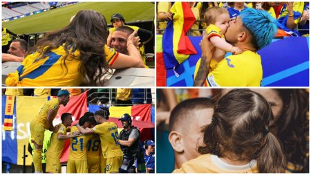 Imaginile care au topit inimile tuturor la meciul Romania-Slovacia. 