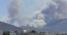 Incendiu masiv de vegetatie in Grecia, la nord de Atena. Intervin sute de pompieri VIDEO