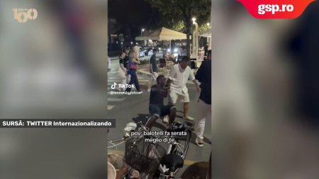 Mario Balotelli a cazut pe strada dupa ce s-a imbatat