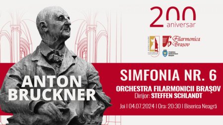 Concert jubiliar Bruckner la 200 ani de la nastere: Simfonia nr. 6 in Biserica Neagra