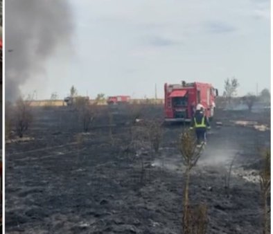 Un pompier a fost ranit dupa ce o autospeciala de stingere a luat foc in timpul unei interventii, in judetul Constanta