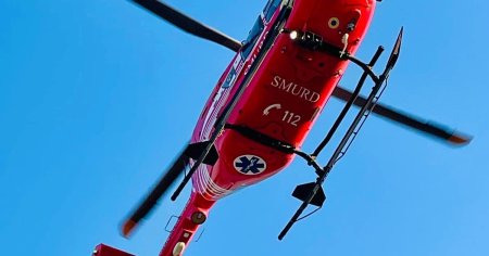 Accident grav, langa <span style='background:#EDF514'>HATEG</span>: patru copii au cazut de pe tiroliana, de la inaltime. Unul dintre micuti, preluat de elicopterul SMURD